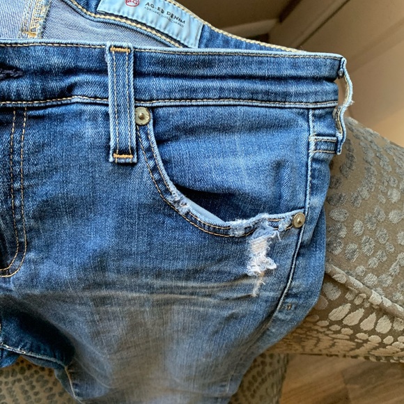 AG The Legging Raw Hem Ankle Skinny Jeans 12 Yrs - Picture 6 of 16